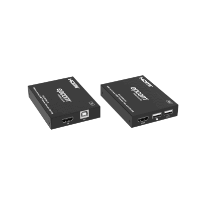 Extensor HDMI con KVM | Sobre IP | Transmisión hasta 150m | Cat5e/6 | HDCP 1.4 | 1080p | Control IR | Compatible con Switch 1G