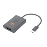Adaptador USB-C a HDMI con Seguridad de Un Clic | Resolución 4K Ultra HD 60Hz | HDMI 2.0b 18 Gbps | DP 1.2a | Silenciamiento de Video Instantáneo | Protección ESD ±8kV | Audio 7.1 Canales | Compatibilidad Universal portada_0S400-169