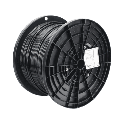 Bobina de Cable UTP de 4 Pares OSP (Planta Externa), Cat6 de Rango Extendido, 22 AWG, Color Negro, 305 Metros (1000 Pies).