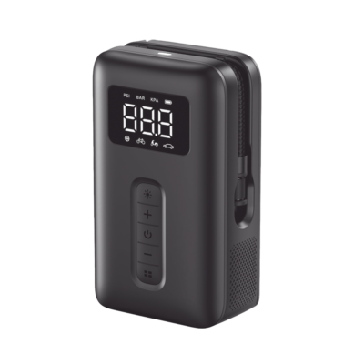 Inflador de Neumáticos | Compresor de Aire Portátil |  Bomba de Aire de 150 PSI | Flujo de Aire de 15L/Min | Con Batería Integrada | Cuenta con Luz LED | Ideal para coches, bicicletas, pelotas de motocicleta.