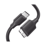 Cable USB Tipo C 3.0 a Micro Tipo B | 1m |Carga Rápida | 5 Gbps | Transferencia de Datos | Blindaje Interior Múltiple | Compatible con Disco Duro Externo, Portátiles, Seagate, Nikon, Canon. 20103-l