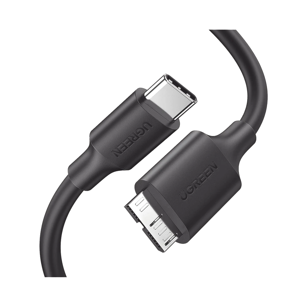 20103-l Cable USB Tipo C 3.0 a Micro Tipo B | 1m |Carga Rápida | 5 Gbps | Transferencia de Datos | Blindaje Interior Múltiple | Compatible con Disco Duro Externo, Portátiles, Seagate, Nikon, Canon. 20103 1