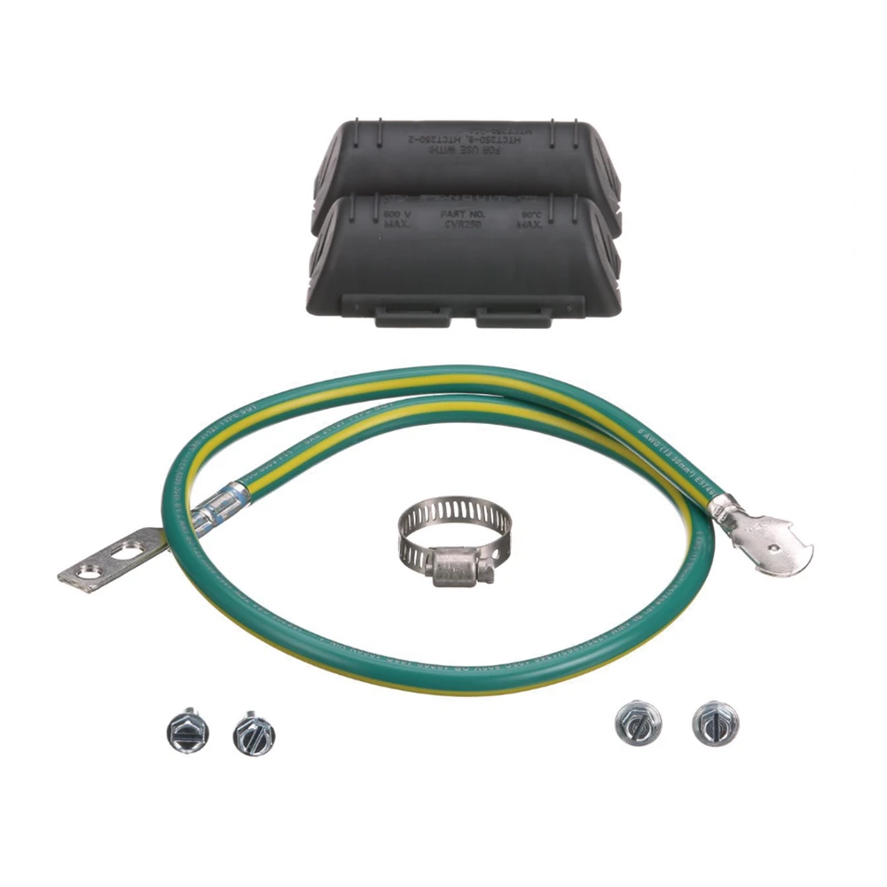 ACG24K-AD-1-l KIT de Tierra Física de Cable Blindado 6 AWG. Color Verde / Amarillo con Terminación en Extremos. ACG24K 2