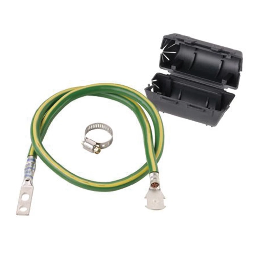 ACG24K-l KIT de Tierra Física de Cable Blindado 6 AWG. Color Verde / Amarillo con Terminación en Extremos. ACG24K 1