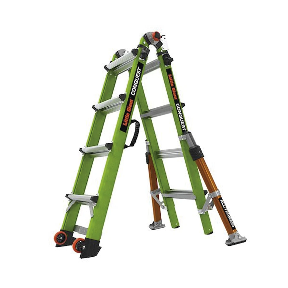 CONQUEST2.0-AD-2-l Escalera Multi-Posiciones de 6.7 m (22') para Suelos Inclinados o con Desniveles. CONQUEST2.0 3