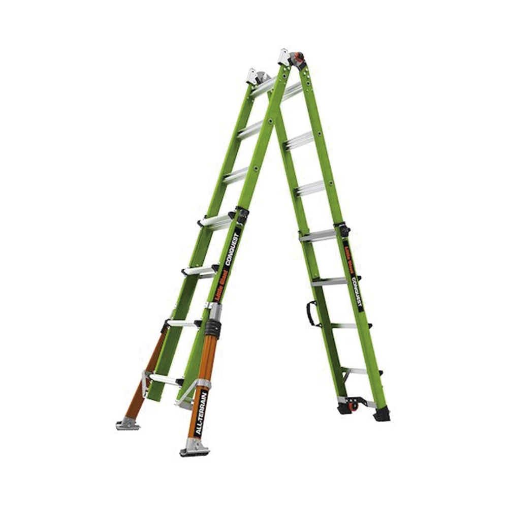 CONQUEST2.0-AD-3-l Escalera Multi-Posiciones de 6.7 m (22') para Suelos Inclinados o con Desniveles. CONQUEST2.0 4