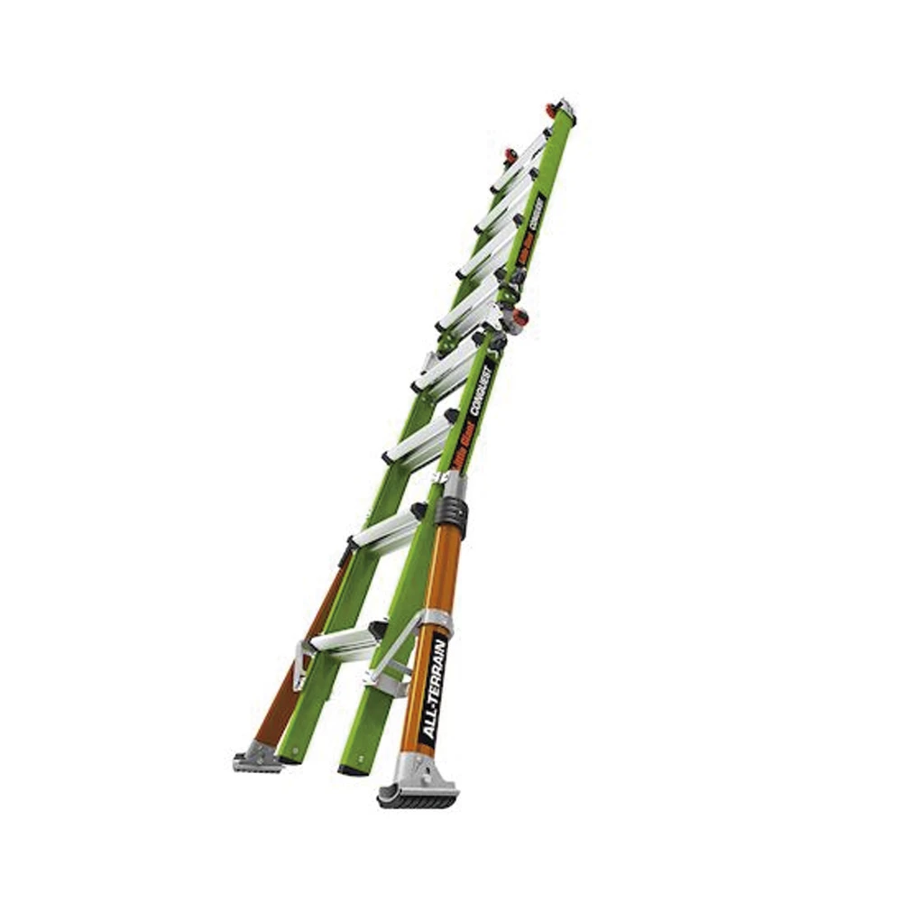 CONQUEST2.0-AD-5-l Escalera Multi-Posiciones de 6.7 m (22') para Suelos Inclinados o con Desniveles. CONQUEST2.0 6