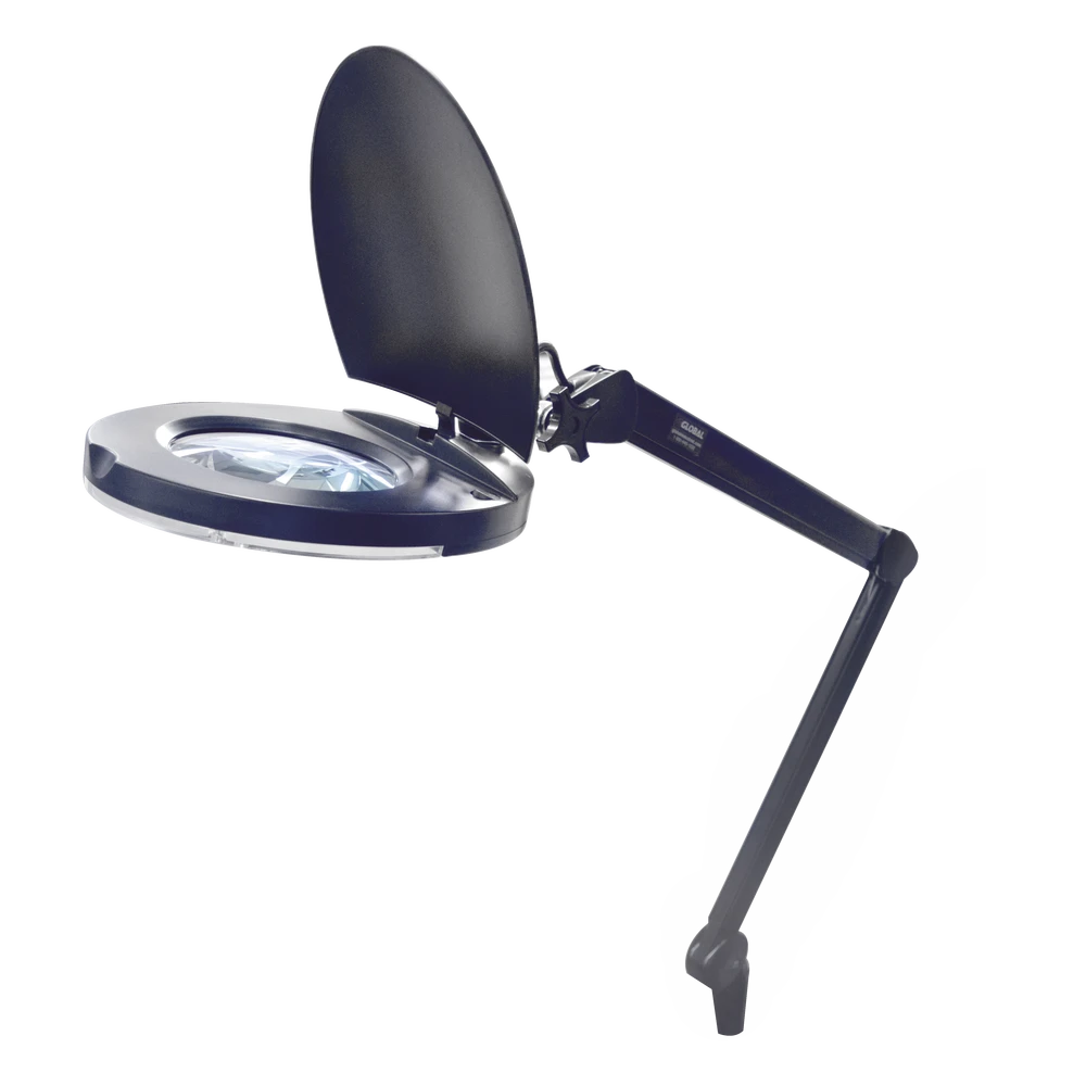 DESKLAMP-l Lampara de LED para Escritorio con Lupa de 5 Pulgadas de Diámetro, 5 Dioptrias, 2.25X. DESK-LAMP 1