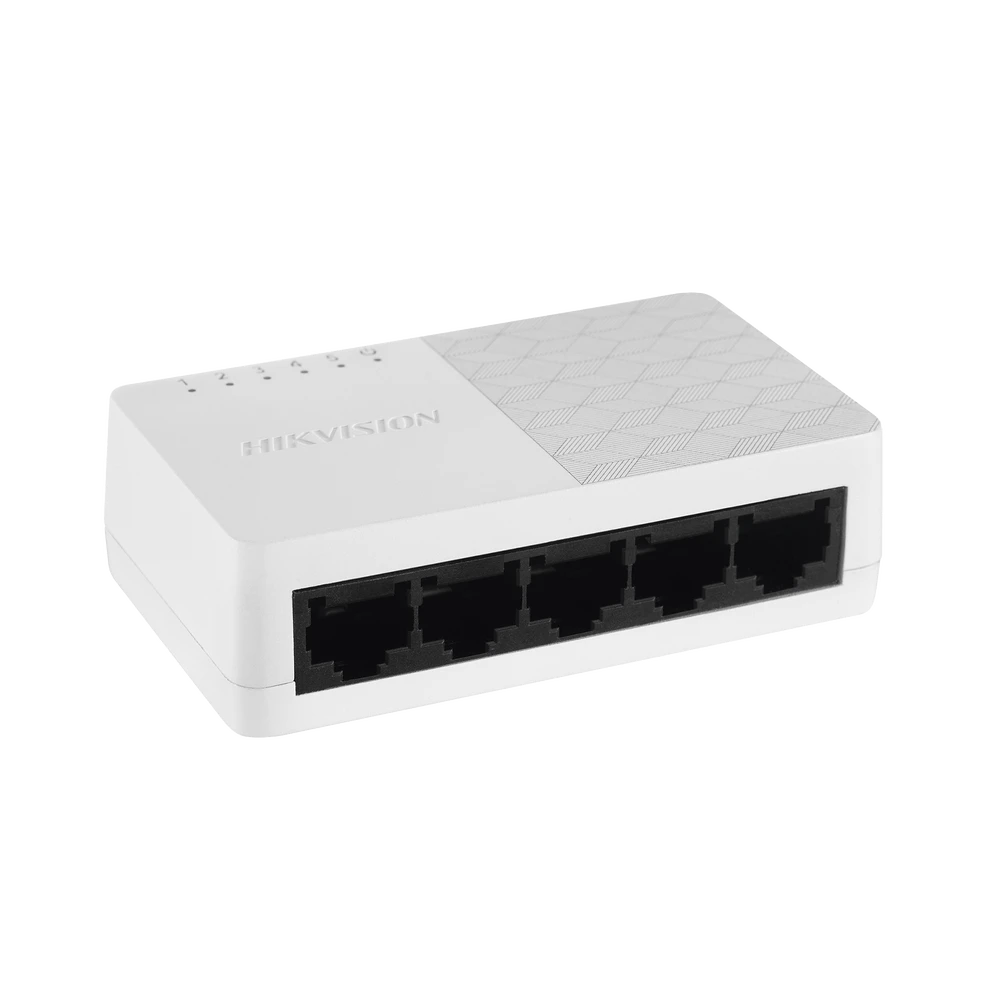 DS3E0105DO-l Switch No Administrable de 5 Puertos para Escritorio / Fast Ethernet 10 / 100 Mbps / Diseño Compacto y Estetico DS-3E0105D-O 1