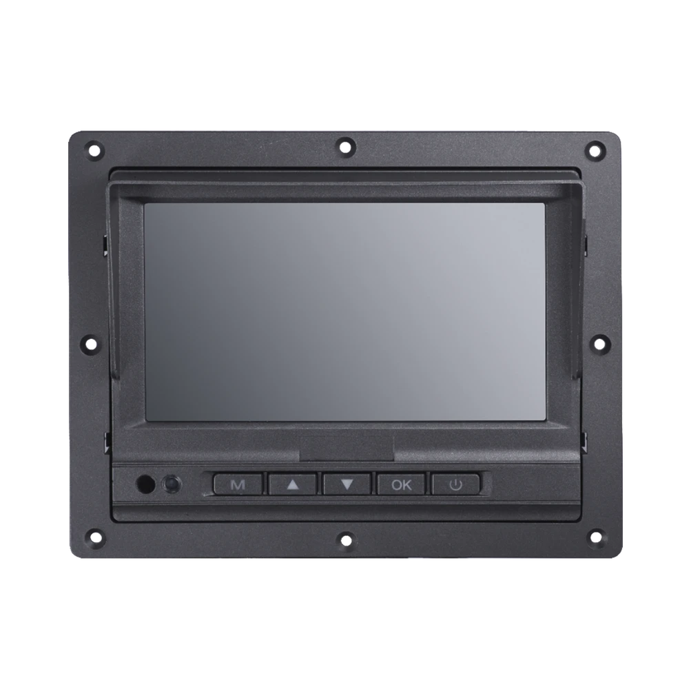 DSMP1302AE-l Monitor Táctil (Touch) y Botones de 7" LCD / Compatible con DVR Móvil HIKVISION / Conector Tipo Aviación DS-MP1302(AE) 1