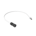 Cable de Conexión en Campo Jack a Plug RJ45, Categoría 6A, CMP (Plenum), 0.5 Metros (1.64 Pies), Color Blanco FCICCP0.5MWH-l