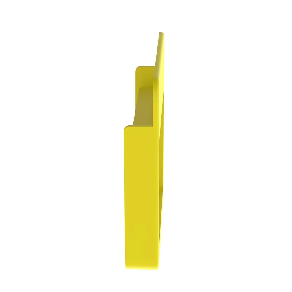 FREC4X4LYL-LAT-DER-l Tapa Final Para Canaletas FiberRunner™ 4x4, de Instalación a Presión, Color Amarillo FREC4X4LYL 4