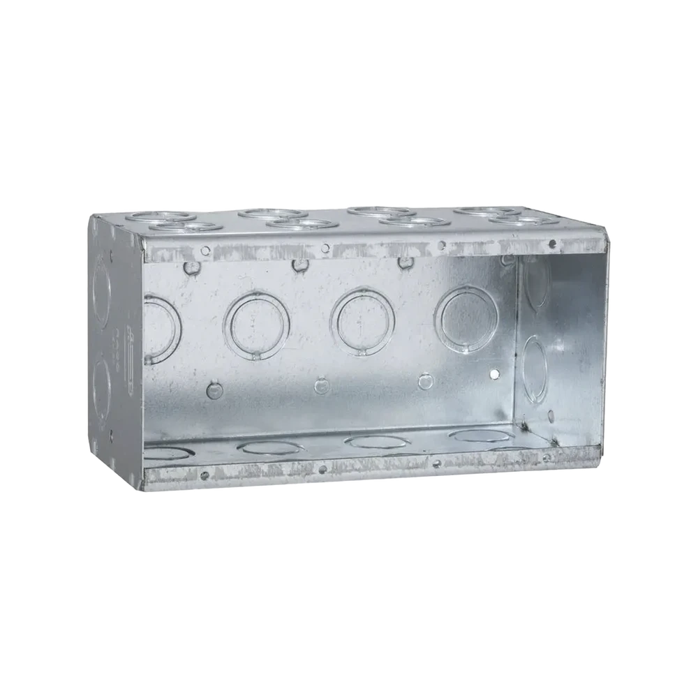 HUB698-l Caja Multigang de 4 Gangs/ Profundidad de 3-1/2 Pulgadas (8.89 cm)/ 24 Entradas de 1/2 - 3/4 Pulgadas (1.27 - 1.91 cm) HUB-698 1