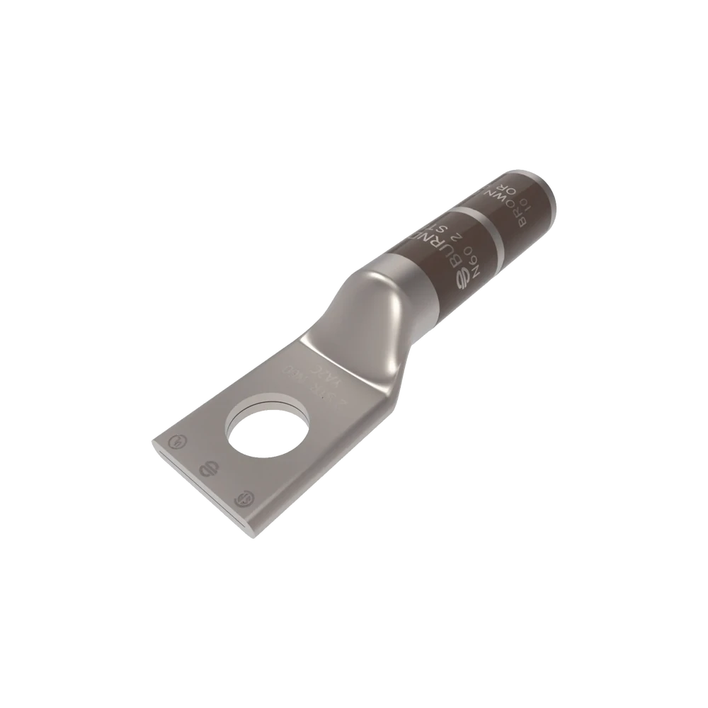 HUBYA2C-l Zapata Terminal de Cañón Largo para Tornillo 5/16" y Calibre 2 AWG. HUB-YA2-C 1