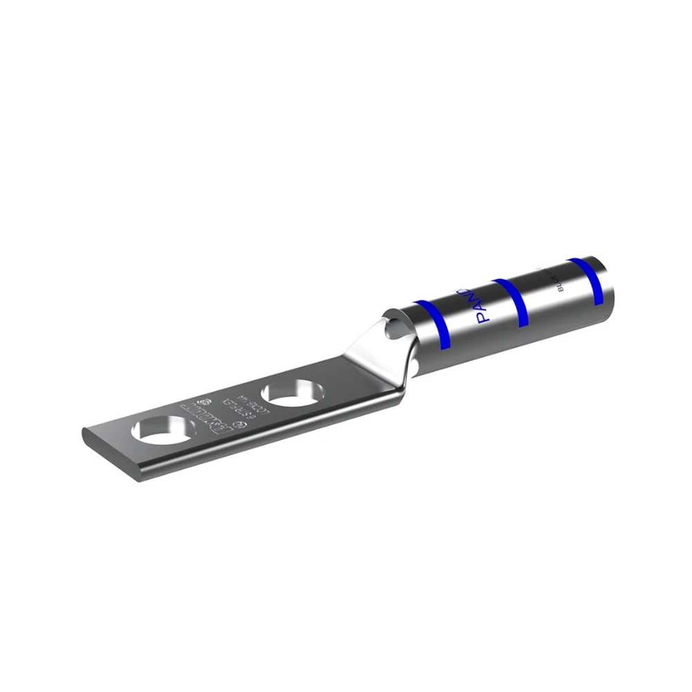 LCCX614AL-AD-1-l Terminal Doble Ojillo 1/4" para Cable 6 AWG (16mm entre orificios). 50 Piezas LCCX6-14A-L 2