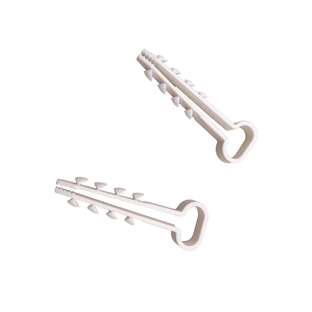 LPHOLD10-l Bolsa con 100 clips sujetadores de plástico para cables de 6 a 12 mm. Ideales para instalaciones en pared, brindan sujeción firme y segura. LPHOLD10 1