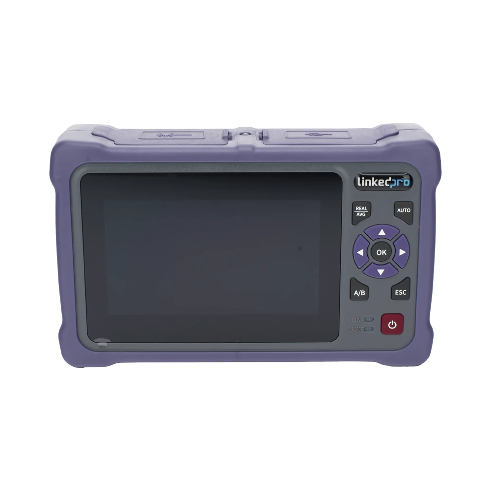 LPOTDRMM-AD-1-l-1 OTDR Touch para Pruebas en los Enlaces de Fibra Óptica Multimodo / Longitudes de onda 850nm y 1300nm / Función VFL 10mW / Función OPM / Función de Mapeo de cables de Red RJ45 / Recargable / Distancia de prueba de hasta 2 LP-OTDR-MM 3