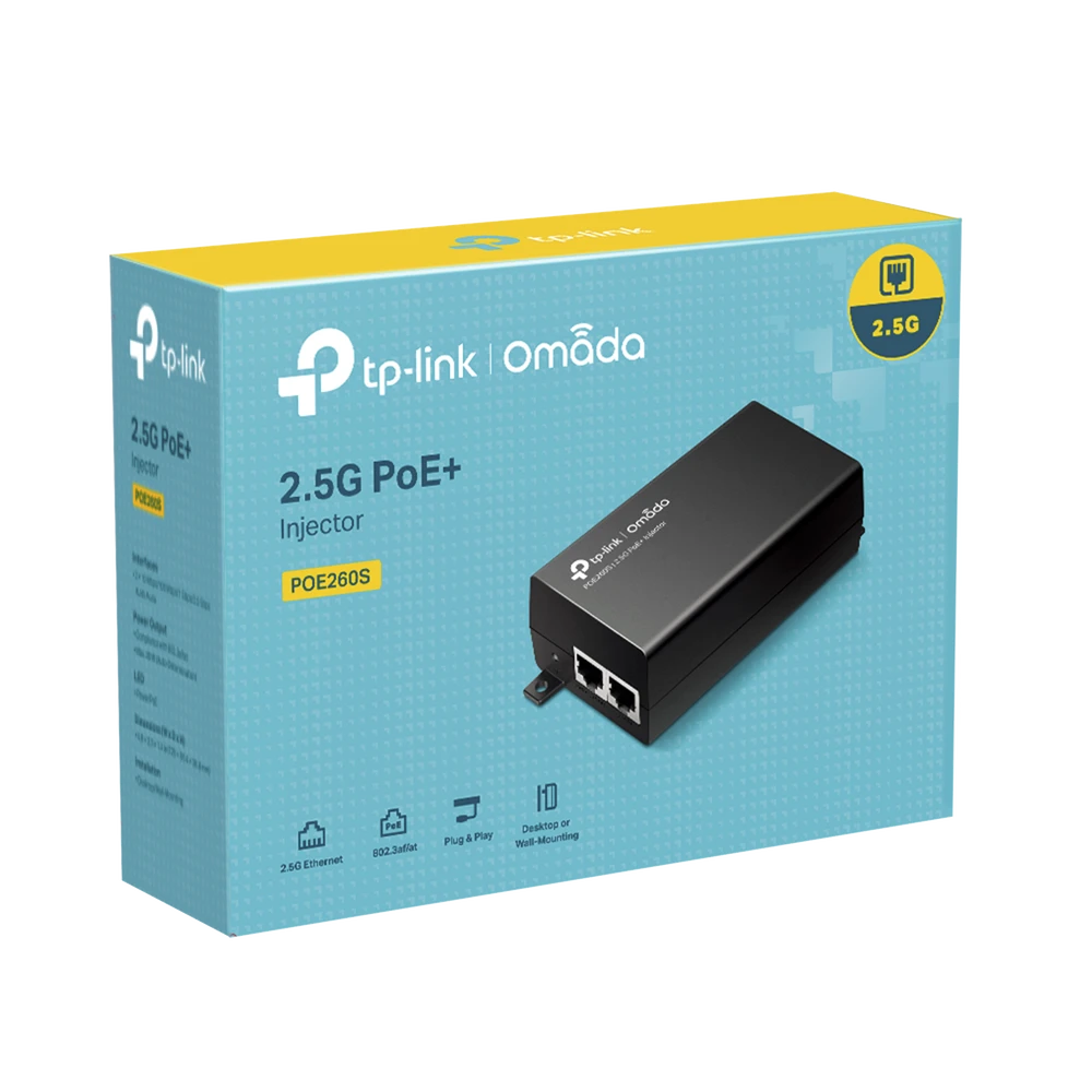 POE260S-l Inyector PoE+ (30W) / Gigabit 802.3 af/at / 2 puertos 10/100/1000 Mbps / Plug and Play / Fuente alimientación Integrada POE260S 1