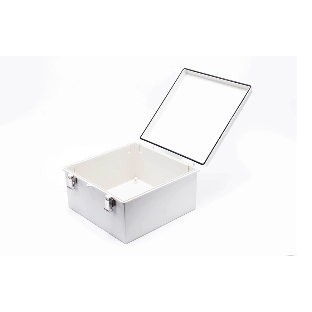 PST303018E-AD-5-l Gabinete de Plástico ABS, Uso en Intemperie ip66 (300 x 300 x 180 mm) Cierre por Broche Inoxidable y Permite Cerrado con Candado y Llave (Perno 5mm) No Incluido PST-3030-18E 6