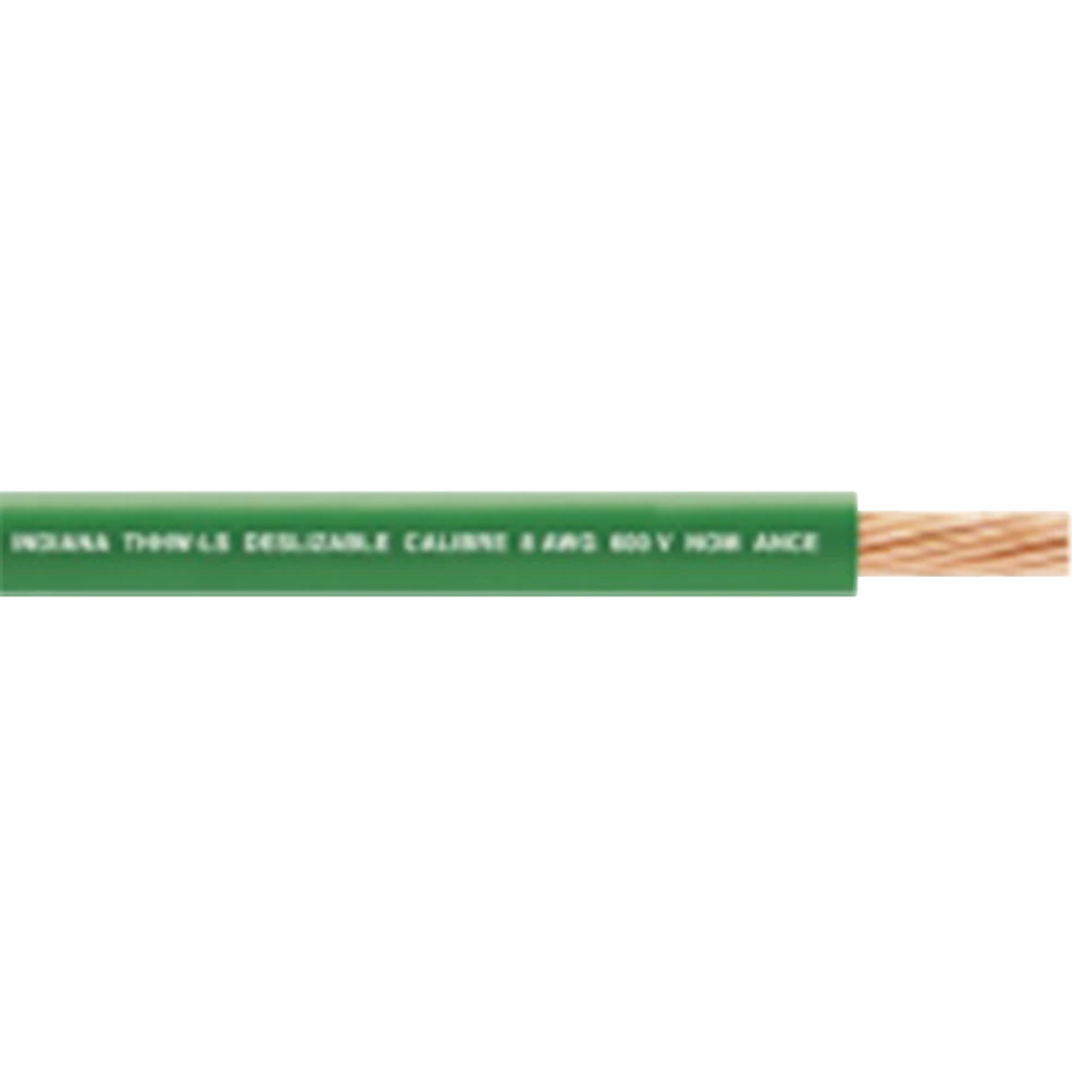 SLY304GRN-l ( Venta por metro ) Cable 10 awg color verde, conductor de cobre suave cableado. Aislamiento de PVC, auto-extinguible. SLY-304-GRN 1