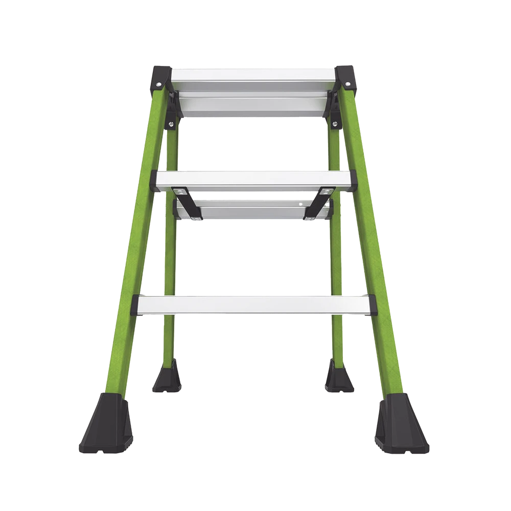 SURESTEP-LAT-DER-l Escalera Plegable 2 Peldaños de Fibra de Vidrio / Tamaño 66 cm ( 2' 2"). SURESTEP 4