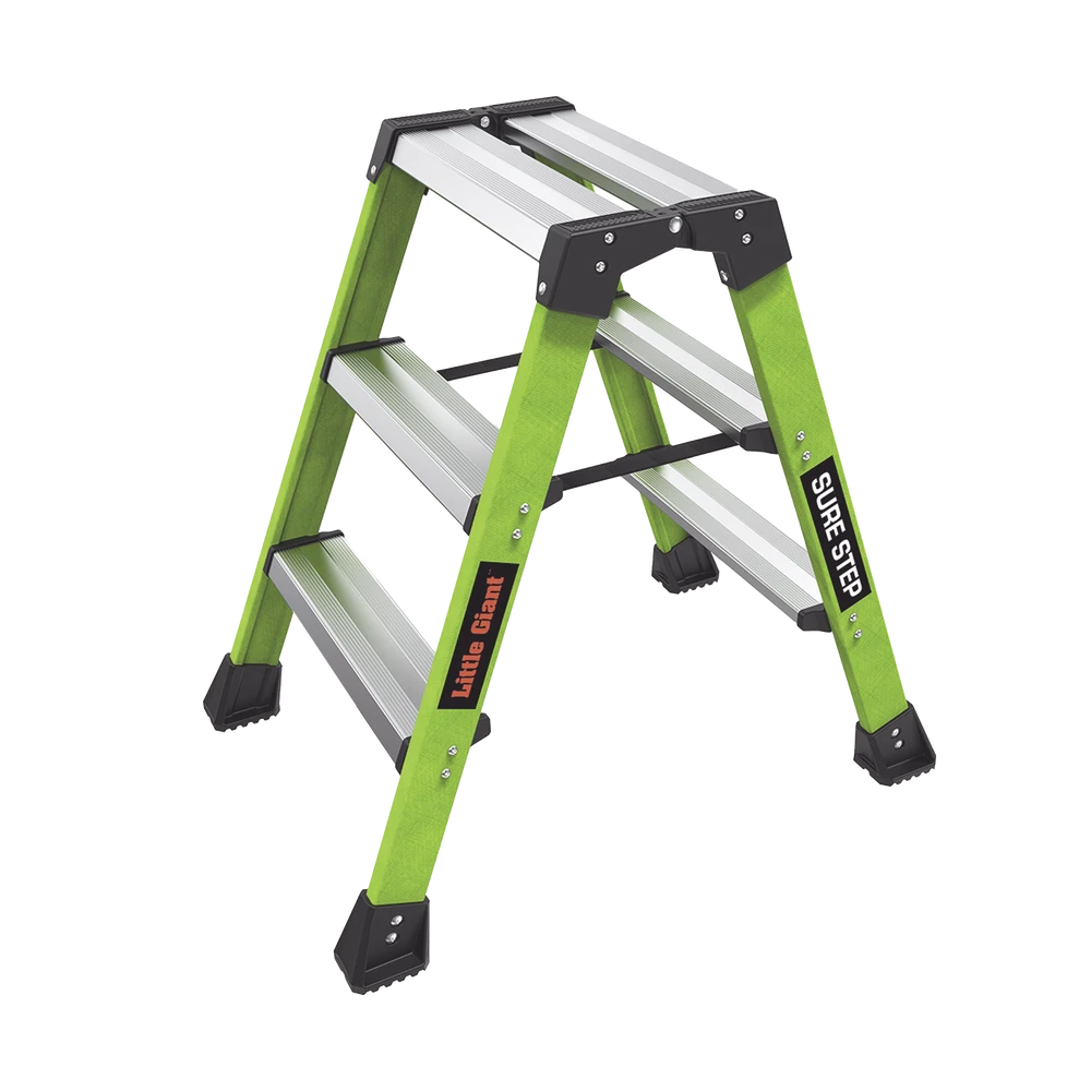 SURESTEP-l Escalera Plegable 2 Peldaños de Fibra de Vidrio / Tamaño 66 cm ( 2' 2"). SURESTEP 1