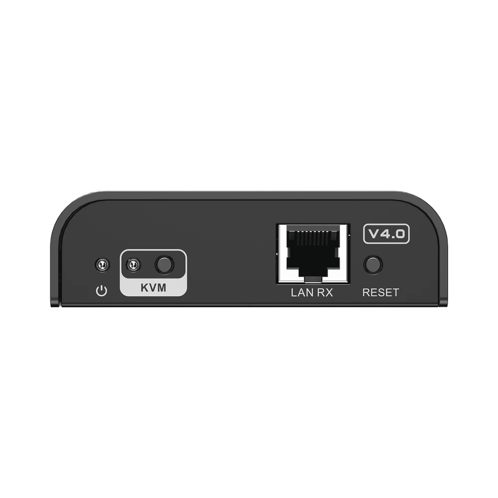 TT373KVM4.0RX-AD-1-l Receptor Compatible para Kits TT373KVM4.0 | Resolución 1080P @ 60 Hz | Soporta STP y UTP CAT6 | Control IR | Compatible con Switch Gigabit para control KVM múltiple. TT373KVM4.0RX 4