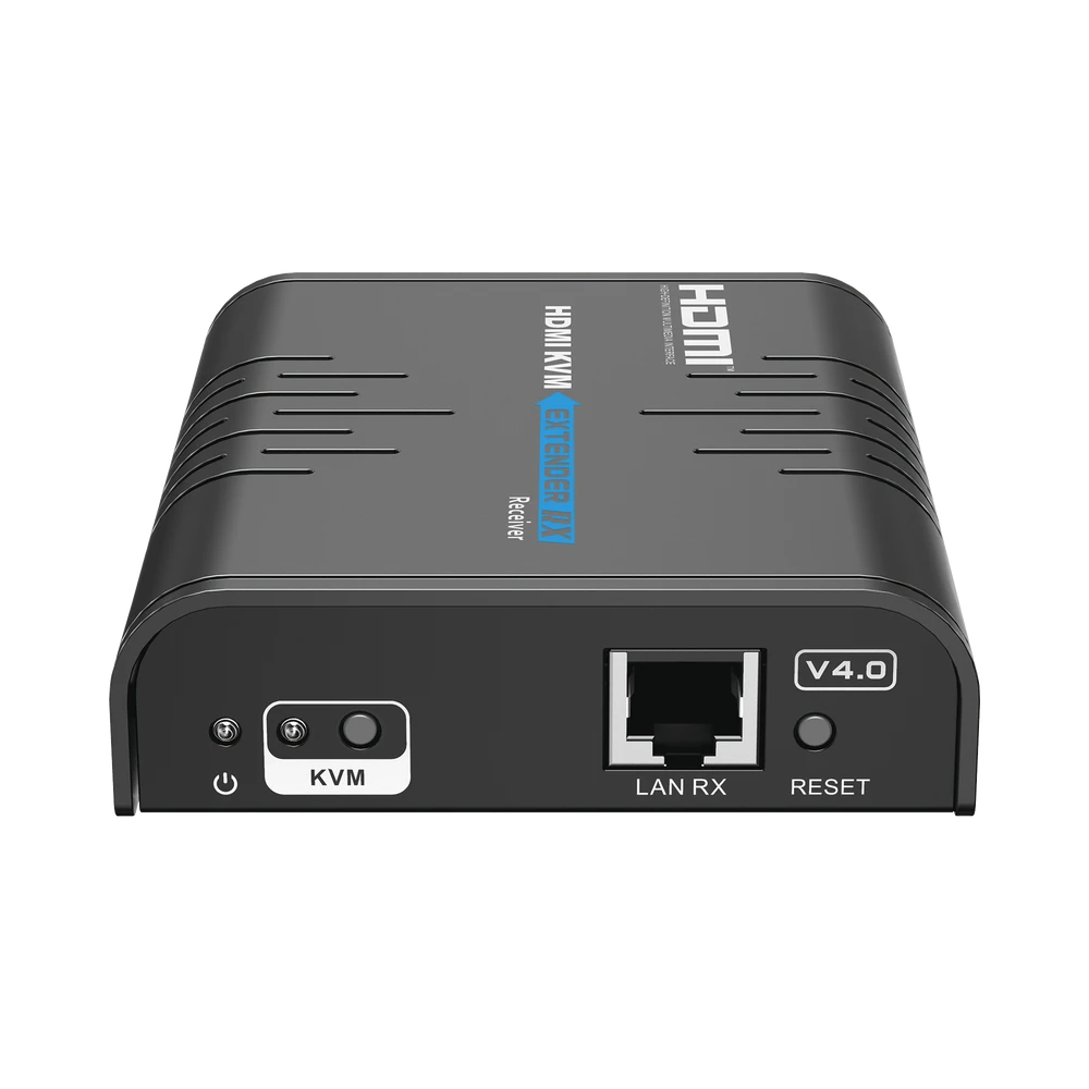 TT373KVM4.0RX-FRENTE-l Receptor Compatible para Kits TT373KVM4.0 | Resolución 1080P @ 60 Hz | Soporta STP y UTP CAT6 | Control IR | Compatible con Switch Gigabit para control KVM múltiple. TT373KVM4.0RX 2
