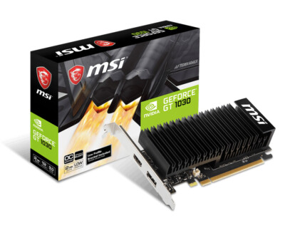 Tarjeta de Video MSI GT 1030 SGD4 LP OC, 2 GB GDDR4, NVIDIA, GeForce GT 1030, 2GB, GDDR4, PCI Express x16 3.0