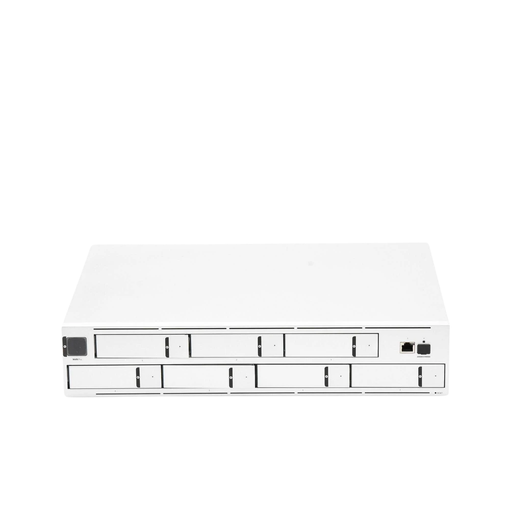 UNVRPRO-AD-3-l NVR PRO UniFi Protect, con bahía para 7 discos duros, almacena hasta 20 cámaras 4k o 60 cámaras 1080p, pantalla táctil UNVR-PRO 4