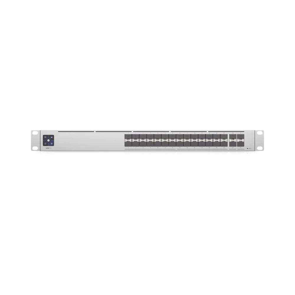 USWPROAGGREGATION-AD-2-l UniFi Switch PRO Aggregation Capa 3 para fibra óptica con 28 puertos SFP+ (10G) y 4 puertos SFP28 (25G), pantalla informativa USW-PRO-AGGREGATION 3