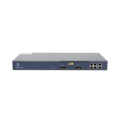 OLT de 2 puertos EPON con 6 puertos Uplink (4 puertos Gigabit Ethernet + 2 puertos Gigabit Ethernet SFP/SFP+) / hasta 128 ONUS