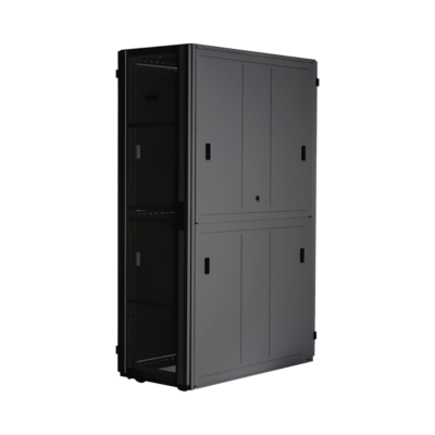 Gabinete FlexFusion™ XGL (Light) para Centros de Datos, 42 UR, 800 mm de Ancho, 1200 mm de Profundidad, Fabricado en Acero, Color Negro