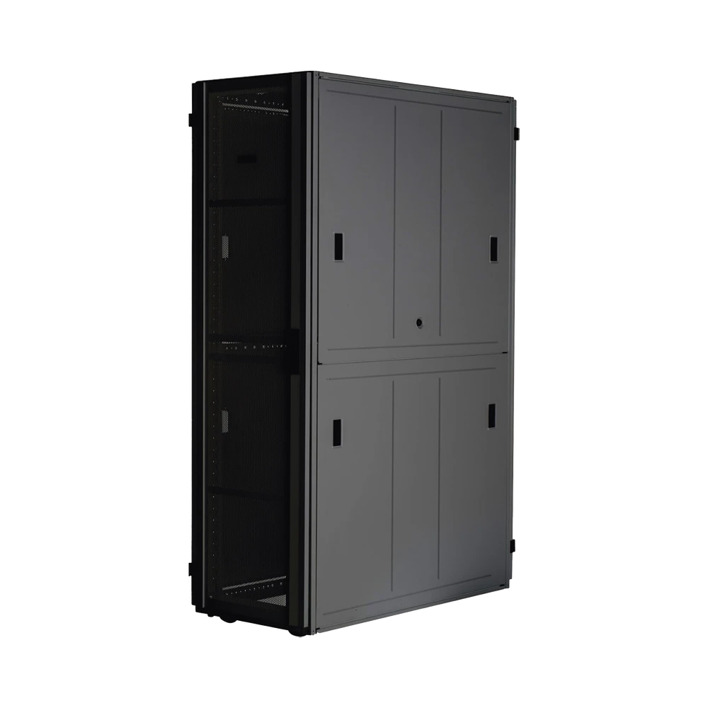 XGL84222B-l Gabinete FlexFusion™ XGL (Light) para Centros de Datos, 42 UR, 800 mm de Ancho, 1200 mm de Profundidad, Fabricado en Acero, Color Negro XGL84222B 1