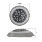 Luminario Sumergible /Luz Blanca 6500 K / 18W / 2340 lm / IP68 / Ø290mm x 62mm / No Dimeable / Uso Exterior. frontal_0S400-52