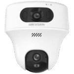 Turret PT 6 Megapixel / Doble Lente (2.8 mm y 4 mm) / Dual Light (10 mts IR + 10 mts Luz Blanca) / Wi-Fi / Interior / Audio Bidireccional (Micrófono y Bocina) / dWDR / H.265+ / 5 VCD (Conector Tipo C) frontal_0S400-67