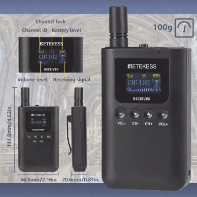 lateral_derecha_0S400 Kit para guía turístico de 1 transmisor y 10 receptores TT125 4
