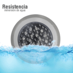 Luminario Sumergible /Luz Blanca 6500 K / 18W / 2340 lm / IP68 / Ø290mm x 62mm / No Dimeable / Uso Exterior. lateral_izquierda_0S400-38