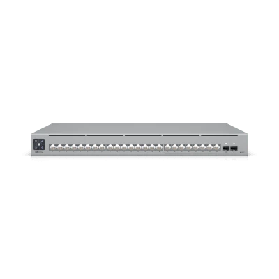 UniFi Switch Pro Max 24 – Switch Capa 3 con 24 Puertos (8 × 2.5 GbE y 16 × 1 GbE), 2 Puertos SFP+ 10G y Pantalla Informativa Integrada