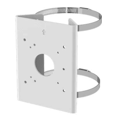 Soporte para Poste Serie 35 / Material Aluminio + Acero Inoxidable / Capacidad de Carga Máxima 4 kg / Compatible con Accesorios Honeywell / Para Cámaras de Seguridad Exteriores