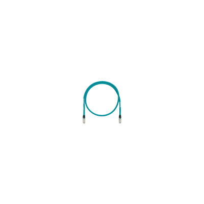 Patch Cord Cat6A de Grado Industrial 600V, Blindado SF/UTP, Calibre 26 AWG, Color Aqua, 10 Metros
