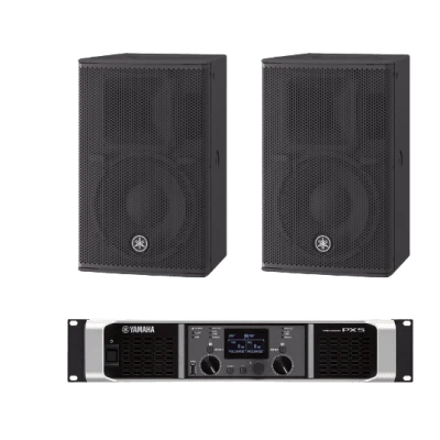 Kit Refuerzo Sonoro | Incluye 2 Bocinas CHR10 y 1 Amplificador PX5 | Ideal para Aplicaciones de Música en Primer Plano