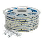 Manguera LED Luminosa Blanca de Resina Transparente y Flexible / Para uso Interior o Exterior / Carrete de 50 m/ 110V CA 4.2 A/ 500 W Potencia / T.C.C. 6500 K. portada_0S400-77
