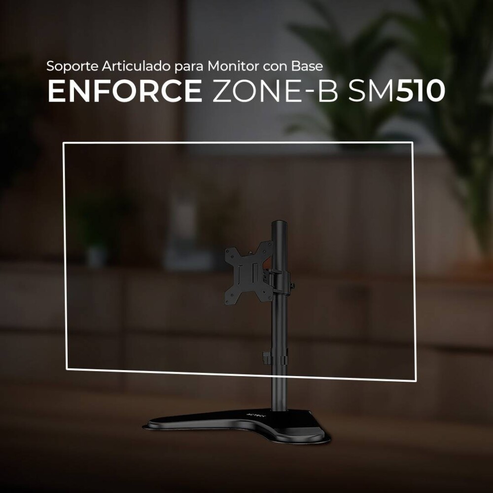 Soporte Doble Monitor ENFORCE ZONE-B SM510 ACTECK Soporte de Monitor con Base AC-944793 2