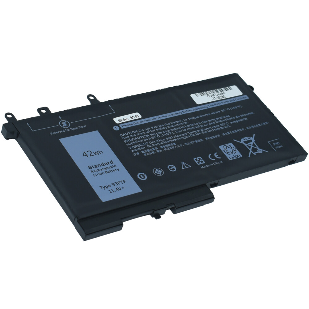 Bateria para Laptop OTD5280 OVALTECH Polimero 11.4V para Dell 5280 5290 5480 5490 5580 5590 series 3DDDG 3VC9Y 03VC9Y O3VC9Y 4YFVG 45N3J 451-BBZP OTD5280 5