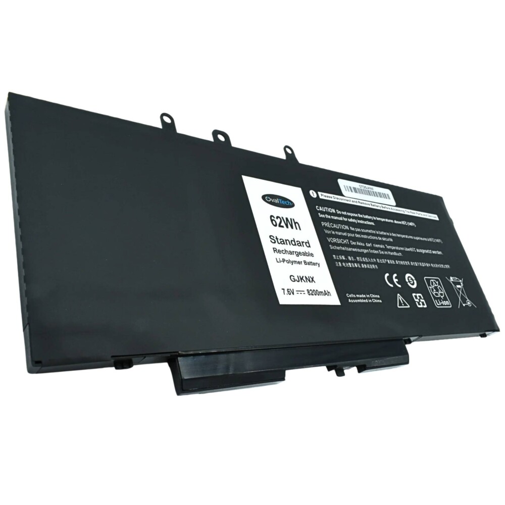 Bateria para Laptop OTDGJKNX OVALTECH Polimero 7.7V para Dell Latitude 5480 5580 5280 5288 5290 5488 5490 GJKNX -8200mAh OTDGJKNX 2