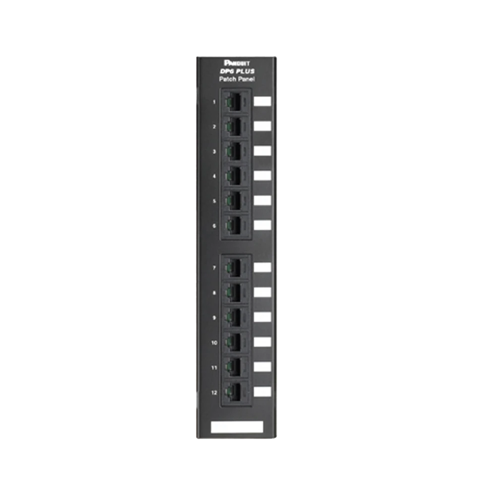 DP12688TGY-l Panel de Parcheo de Impacto 110, Categoría 6, Montaje en Pared Usando Accesorio Wb89d, de 12 Puertos DP12688TGY 1