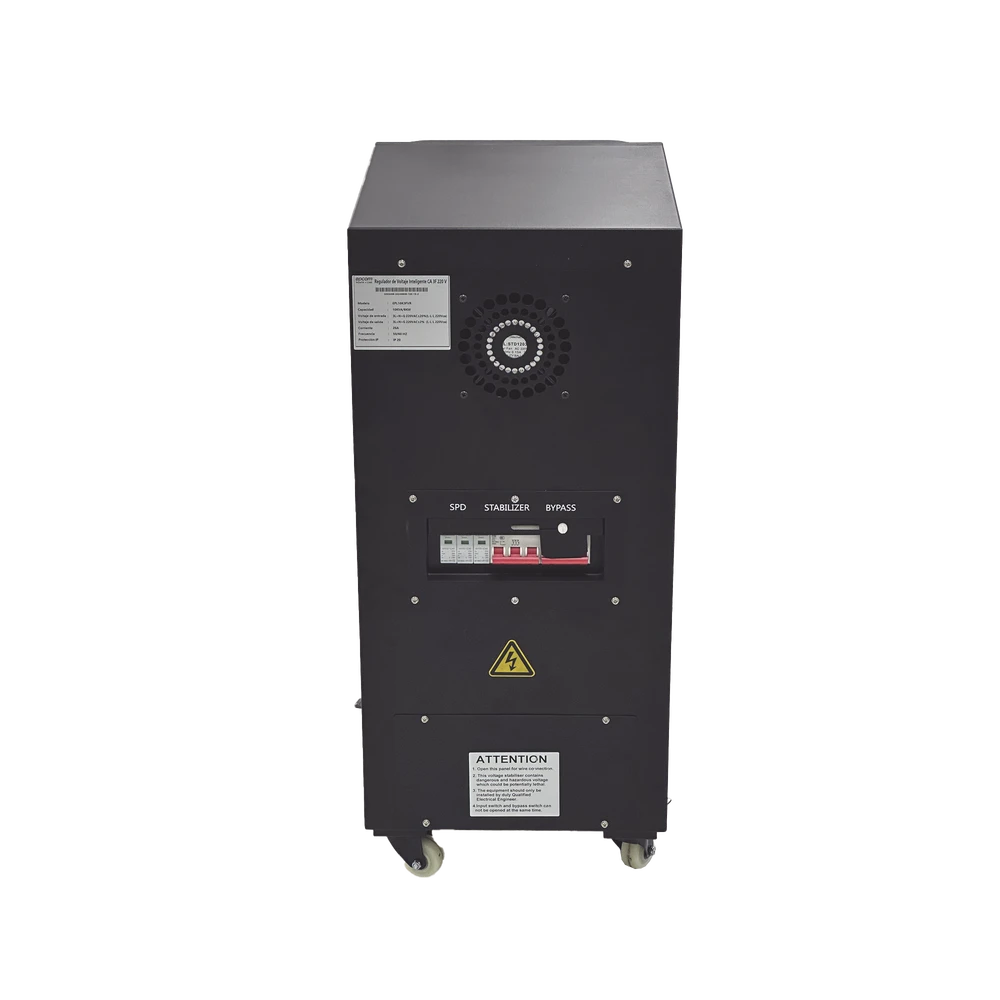 EPL10K3FVR-AD-1-l Regulador de Voltaje Industrial Trifásico 10 kVA/8 kW 220 V / Entrada 176-264 V Vca / Salida 215.6-224.4 Vca EPL10K3FVR 5