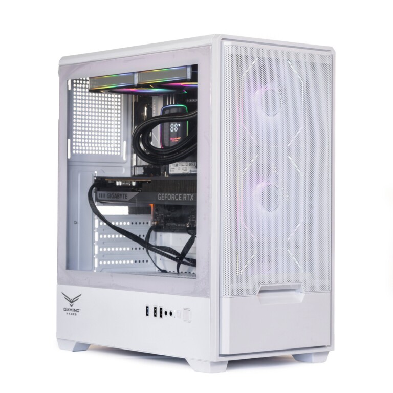 Gabinete NACEB  GAMER ATX STELLA BLANCO NA-0658B