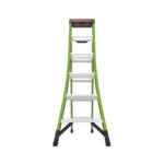 Escalera de Tijera 3 en 1 de 1.8 Metros, Fibra de Vidrio (SKU13906-001). Hecha en E.U.A. (Versión 2.0) KINGKOMBO26IAAC-FRENTE-l